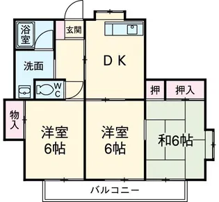レジデンス高田I【1階】の間取り