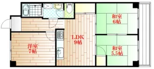 田中センターマンション【3階】の間取り