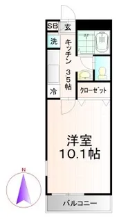 アネトス北原台【2階】の間取り