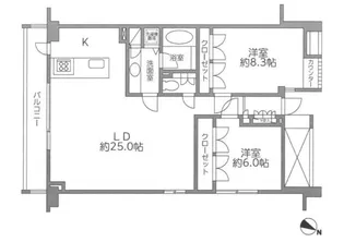 レジディア北新宿【3階】の間取り