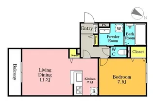 クレシア浦和美園【1階】の間取り