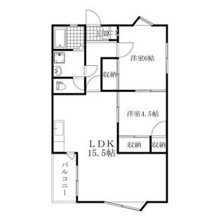 愛知県長久手市蟹原【マンション】の間取り