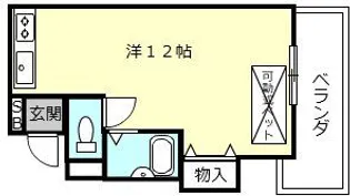 大阪府大東市三箇6【マンション】の間取り