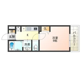 アートレジデンス春日出南【1階】の間取り