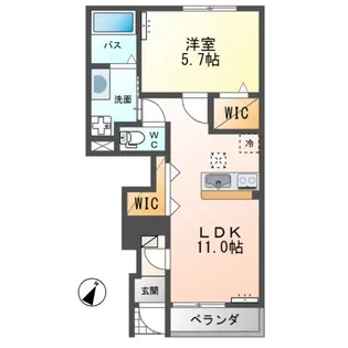 茨城県稲敷郡阿見町大字若栗【アパート】の間取り