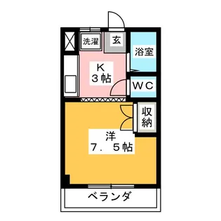 リアナ岐阜弐番館【2階】の間取り