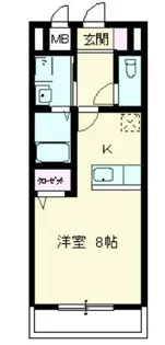 グランパーク シーマレジデンス【6階】の間取り
