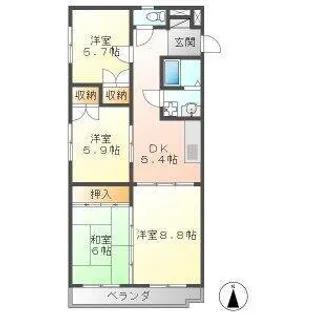 BELL PALACE【2階】の間取り