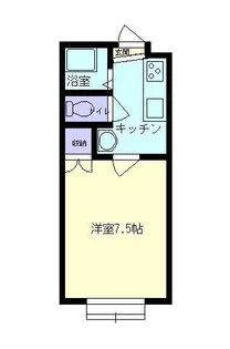 メイプル四番館【2階】の間取り