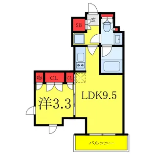 パークアクシス池袋【19階】の間取り