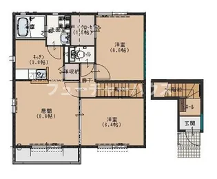 サンプレス A【2階】の間取り