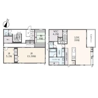 東京都八王子市東中野【一戸建】の間取り