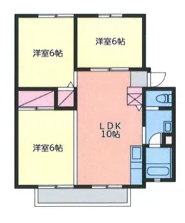 パレーシャル太平台I【1階】の間取り