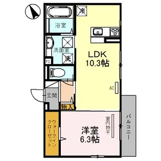 大阪府堺市堺区一条通【アパート】の間取り