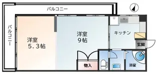 グリーンハイツ花隈【2階】の間取り