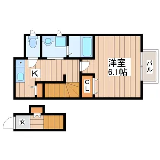CCR-2018【2階】の間取り