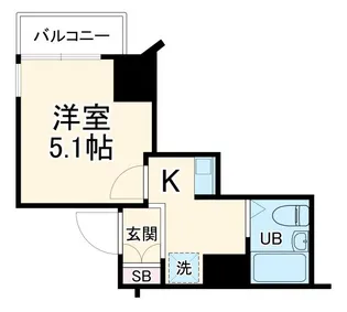 日神パレステージ石川町【9階】の間取り