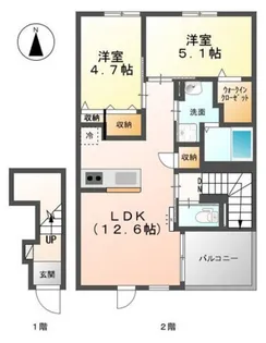 ボヌール【2階】の間取り