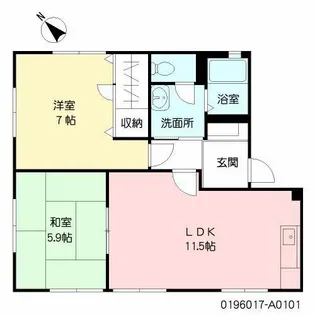 ディアスK’s【1階】の間取り