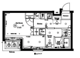 AXAS GALLERIA RESIDENCE東高円寺【2階】の間取り