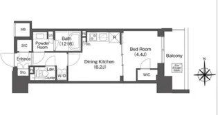 東京都新宿区新宿6【マンション】の間取り