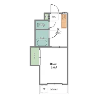 レスポワール【3階】の間取り