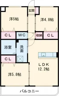Y&MウエストII【3階】の間取り