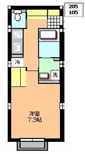 ルミエール黒松【2階】の間取り