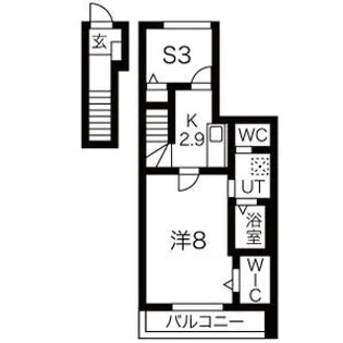 グリシーヌ【2階】の間取り