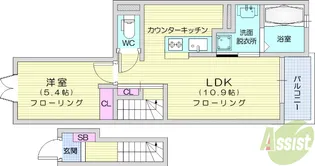 シティライフ【2階】の間取り