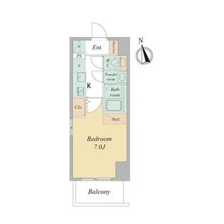 1Kの間取り画像