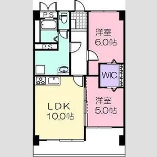 大羽マンション【6階】の間取り