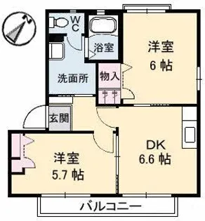 WINDSOR C棟【2階】の間取り