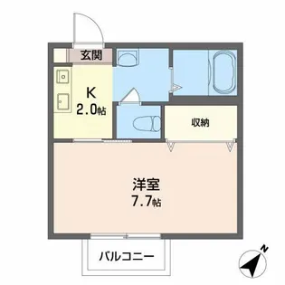 シャーメゾン土橋【1階】の間取り