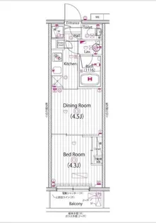 東京都練馬区貫井2【マンション】の間取り