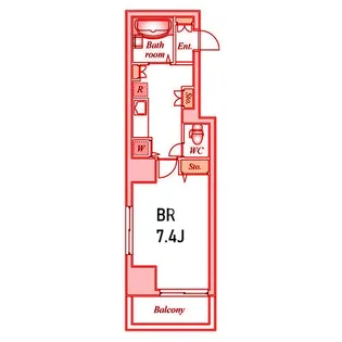 ブルームライフ横浜黄金町【8階】の間取り