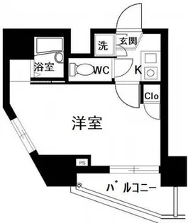 東京都港区三田5【マンション】の間取り