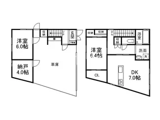 京都府宇治市南陵町2【一戸建】の間取り