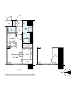 レオンコンフォート新梅田【3階】の間取り