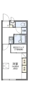 レオパレスAither【2階】の間取り