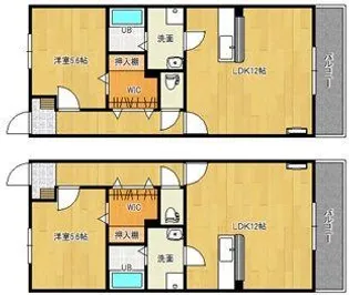 宮崎県都城市一万城町【マンション】の間取り