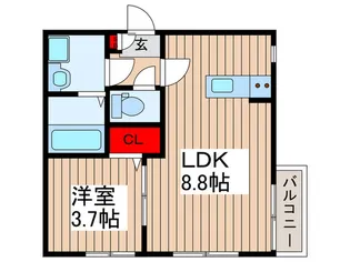 トレンティーノ【1階】の間取り