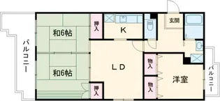 エホー北山【2階】の間取り