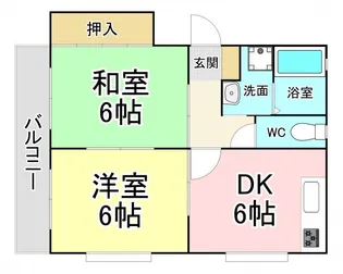 サニーハイツ幸神【1階】の間取り