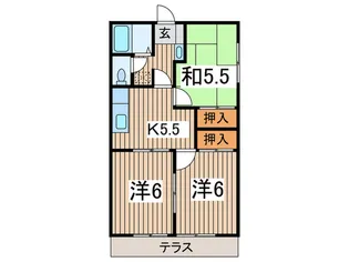 アドヴァンスハイムK【1階】の間取り