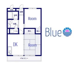 新川崎貳阡【1階】の間取り