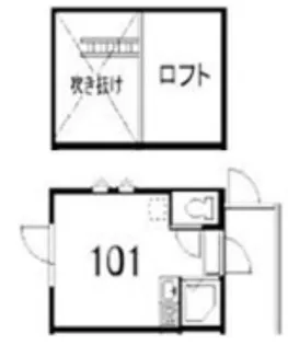 フェリスミラベル【1階】の間取り