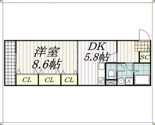 ボナール桜【2階】の間取り
