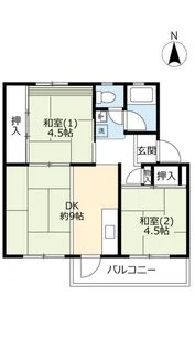 UR金剛【4階】の間取り
