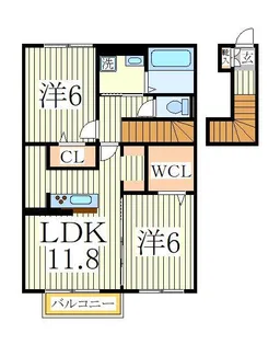 カーサ・K【2階】の間取り